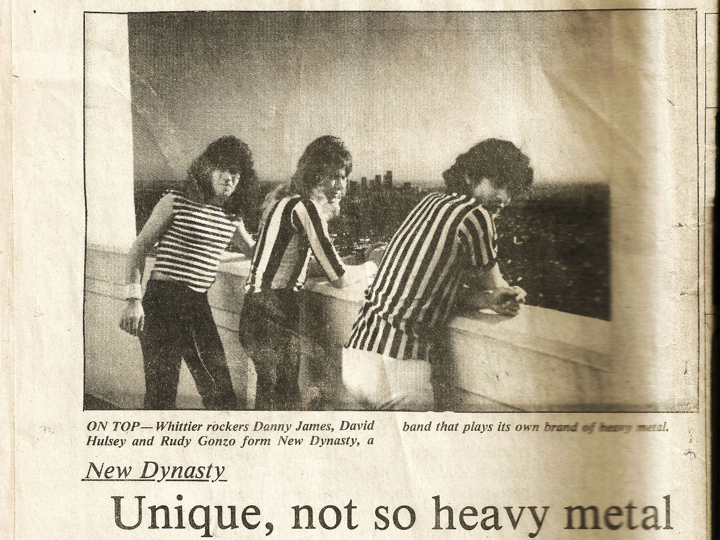 LA Times article scan (1978) — New Dynasty